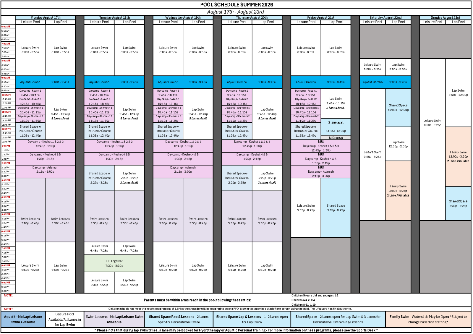 Week of Aug 17 - 23